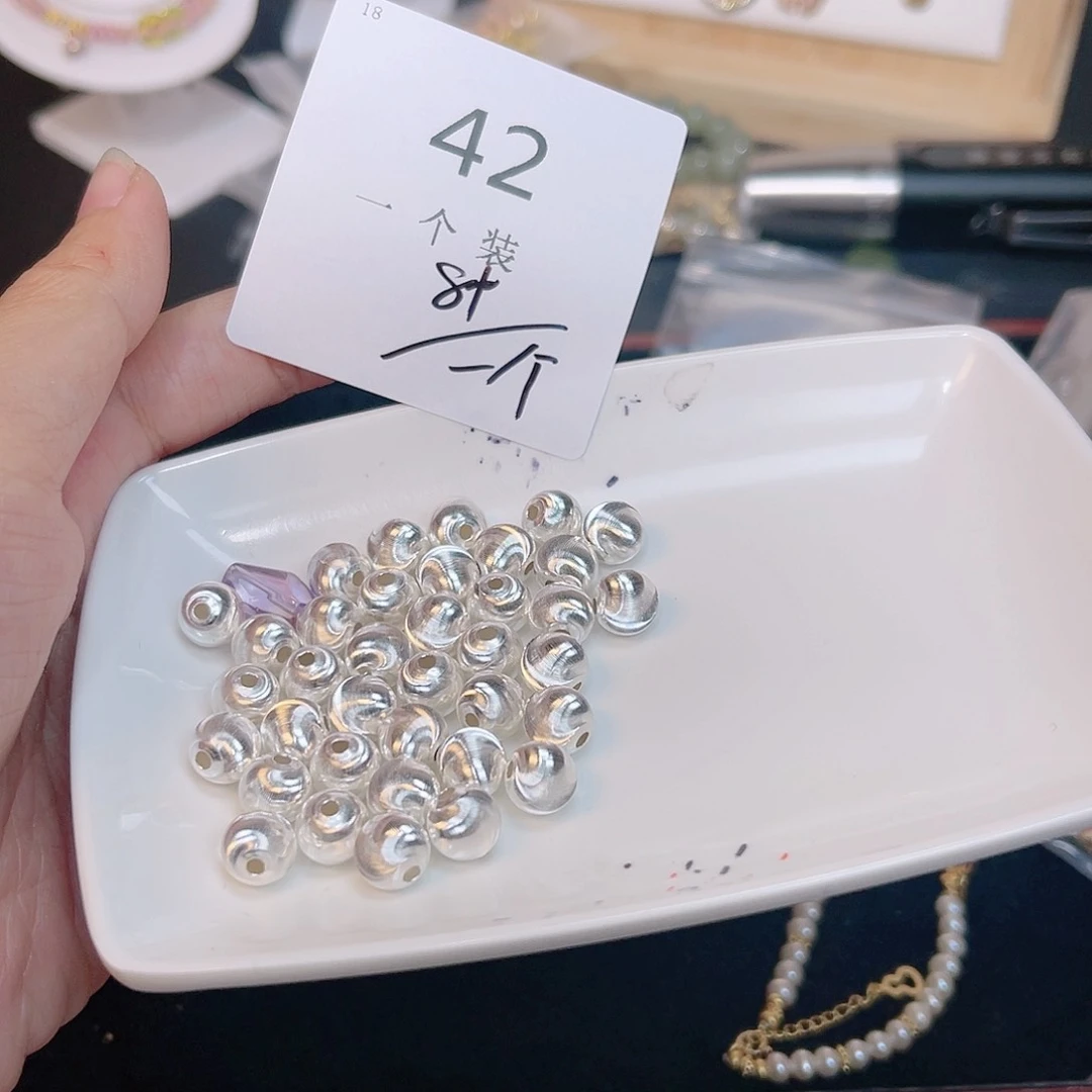 紫晶珠宝半成品银S925镶嵌42