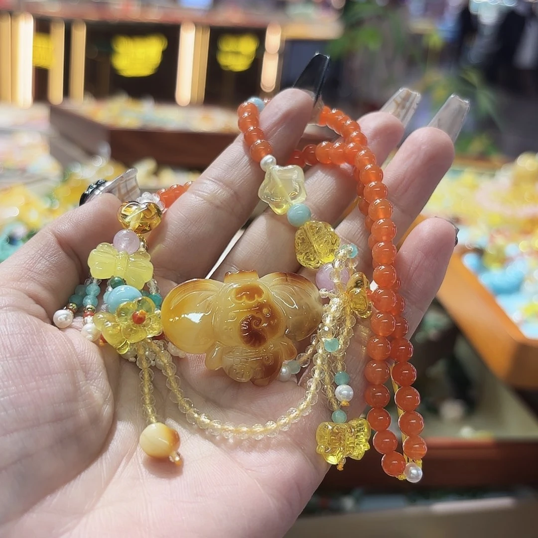 琥珀手链未镶嵌琥珀