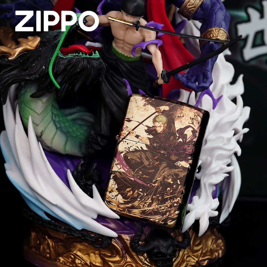 ZIPPO打火机正品/索隆手办套装阎魔礼盒动漫DYJ1