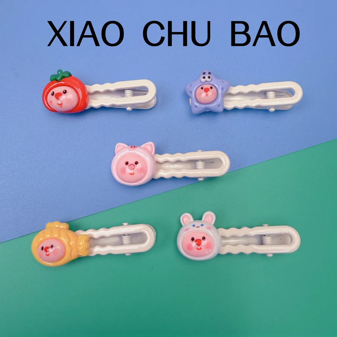 可爱loopy小海狸卡通动物一字夹儿童女甜美前额碎发刘海夹发饰