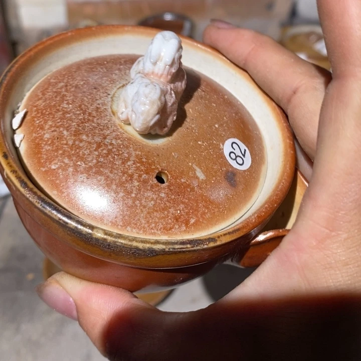 柴烧裸烧纯手工制作瑕疵瑕疵