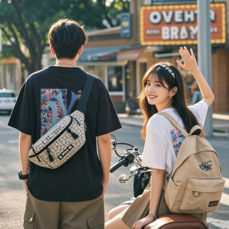 透气中性圆领宽松型休闲百搭情侣夏季运动T恤单肩男士时尚潮流