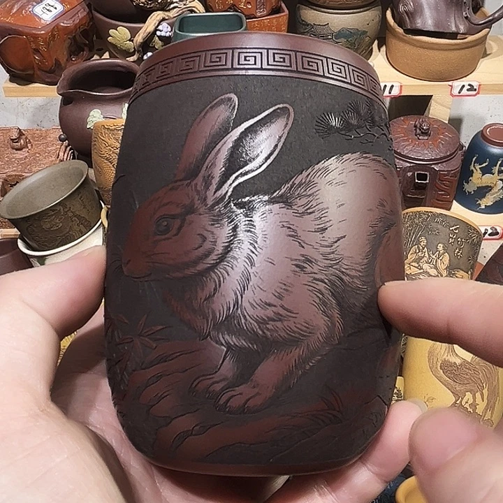 紫砂茶杯宜兴紫砂主人杯