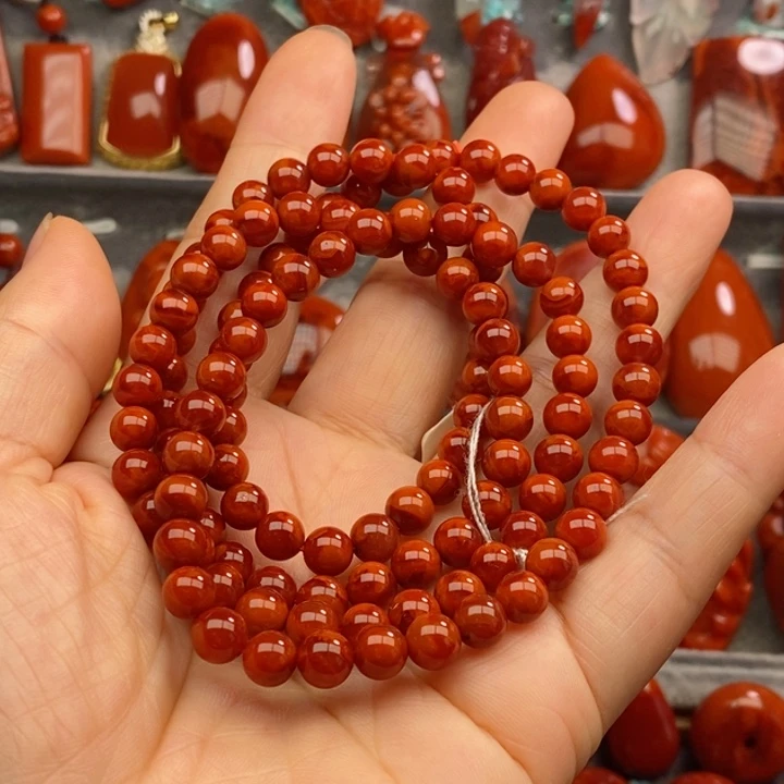 南红玛瑙6+佛珠未镶嵌1****2