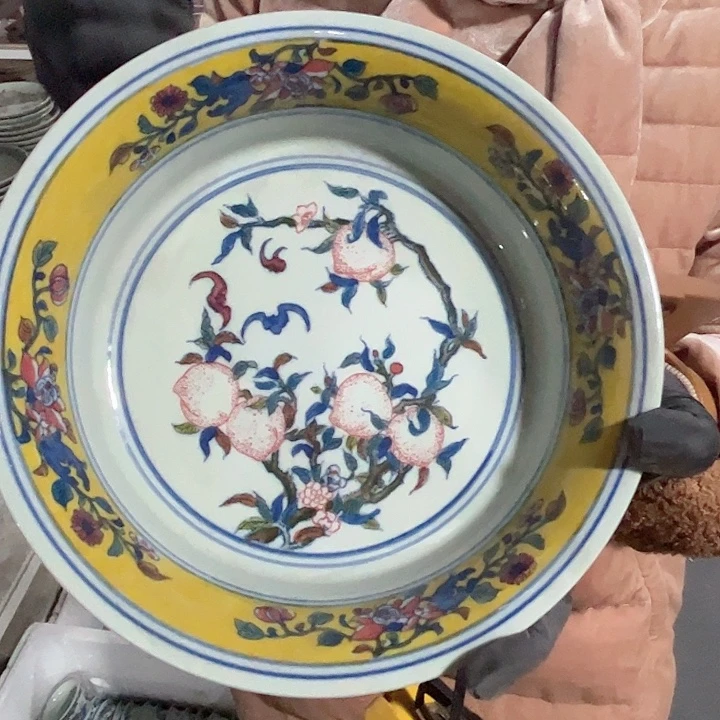 陶摆件景德镇高温瓷9寸碗