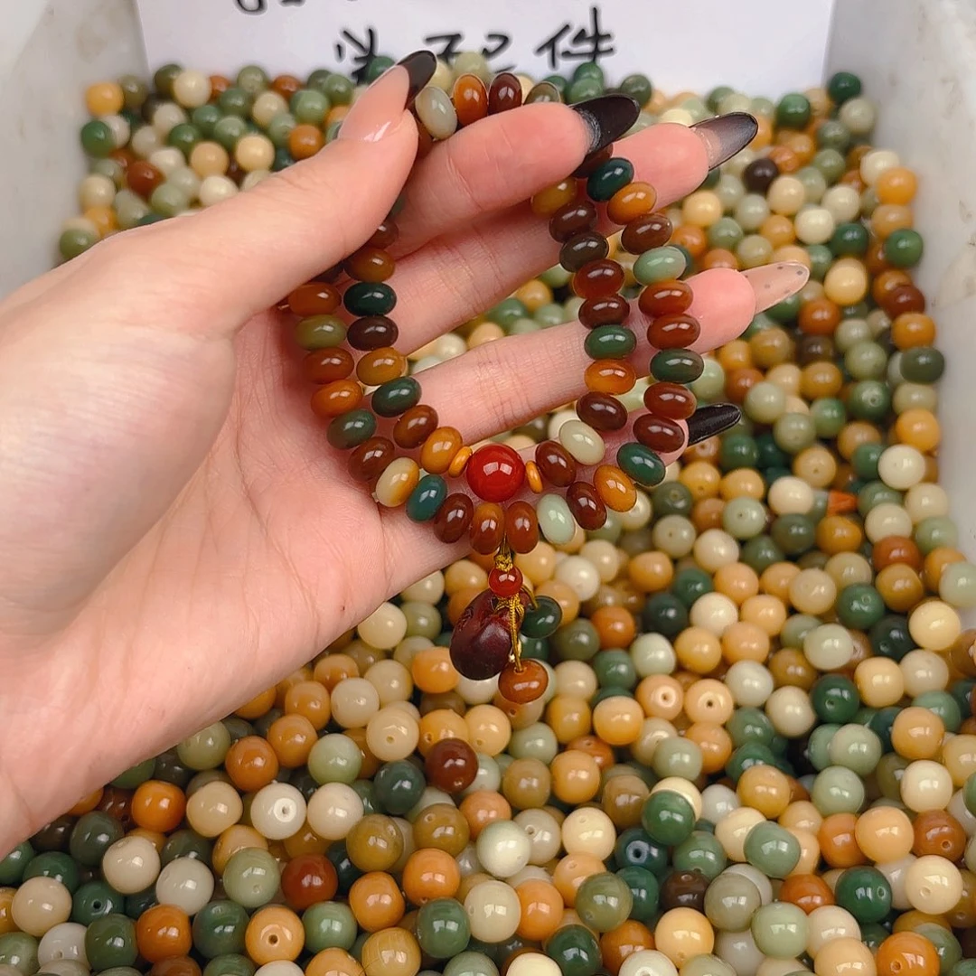 菩提根/象牙果吊坠小敦煌双圈