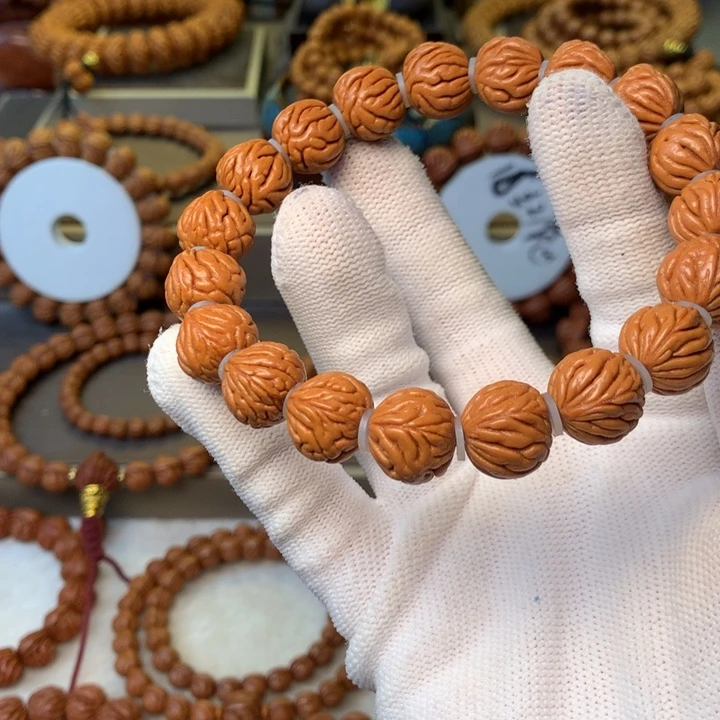 桃核手串秦岭龙纹