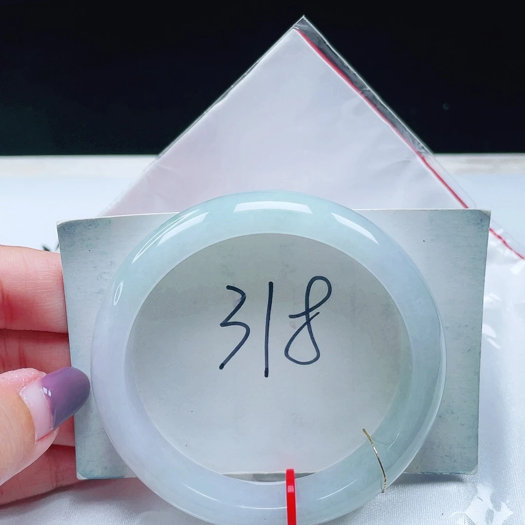 翡翠未镶嵌手镯缅甸翡翠58+