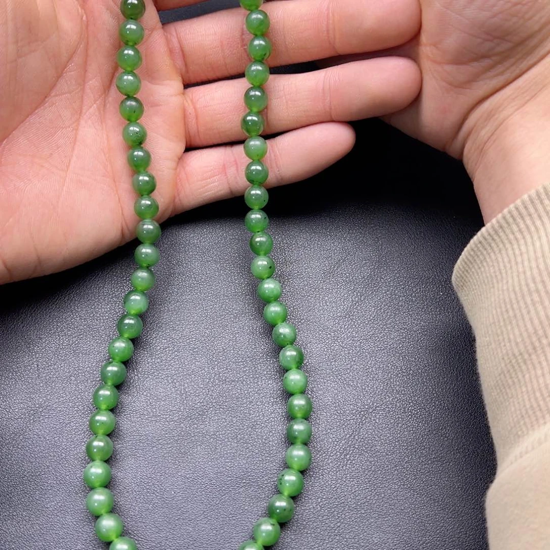 和田玉颈饰合金多样性拍一发一碧玉妈妈链