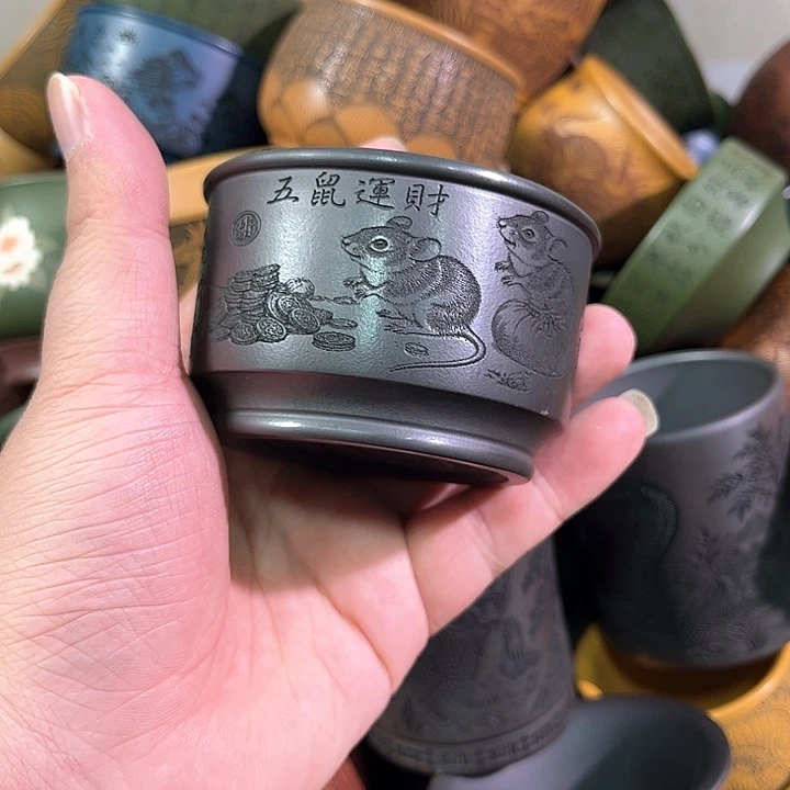 茶杯紫砂全手工紫砂主人杯