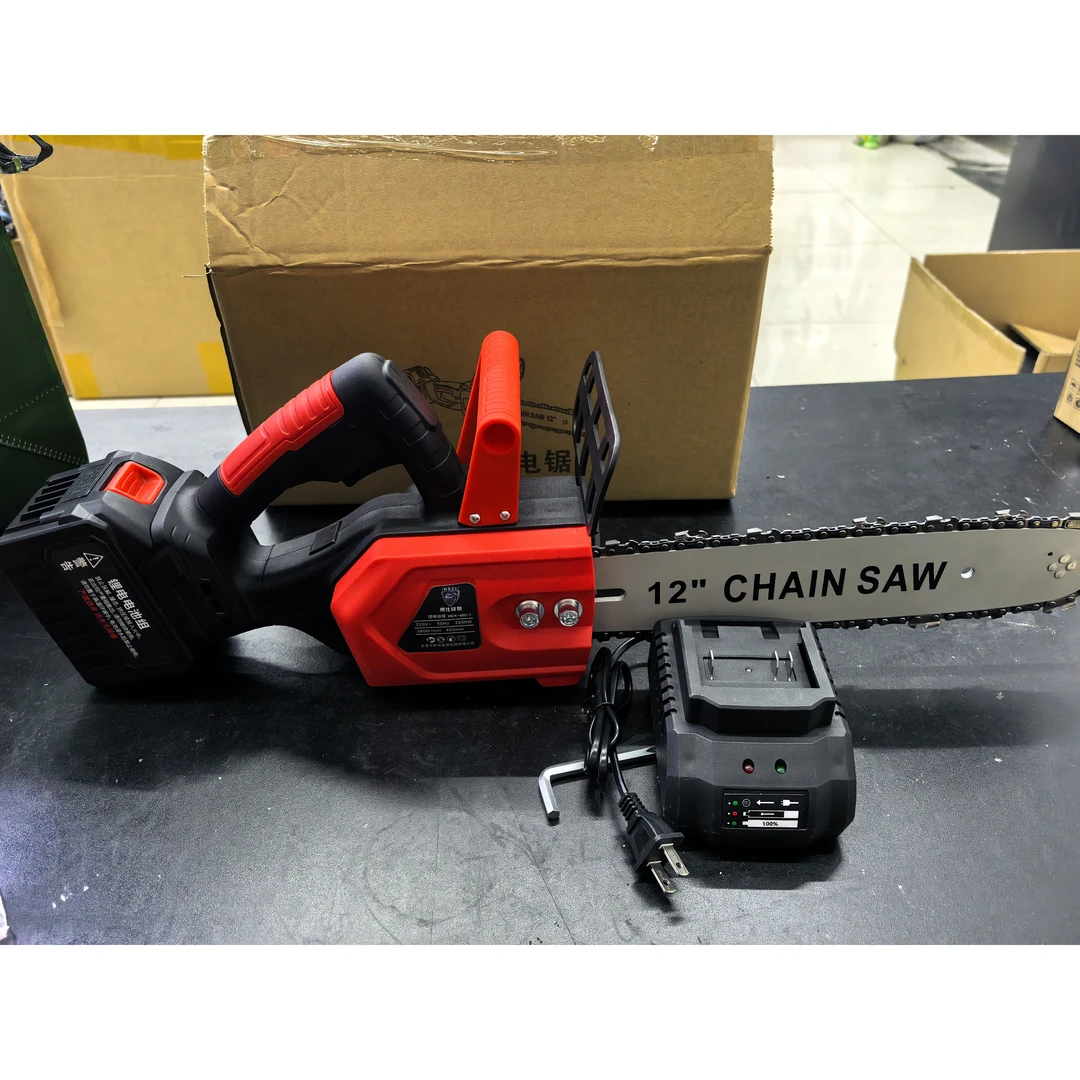 博仕战狼15节电池座充豪华12寸无刷锂电锯（单链条不含箱子）