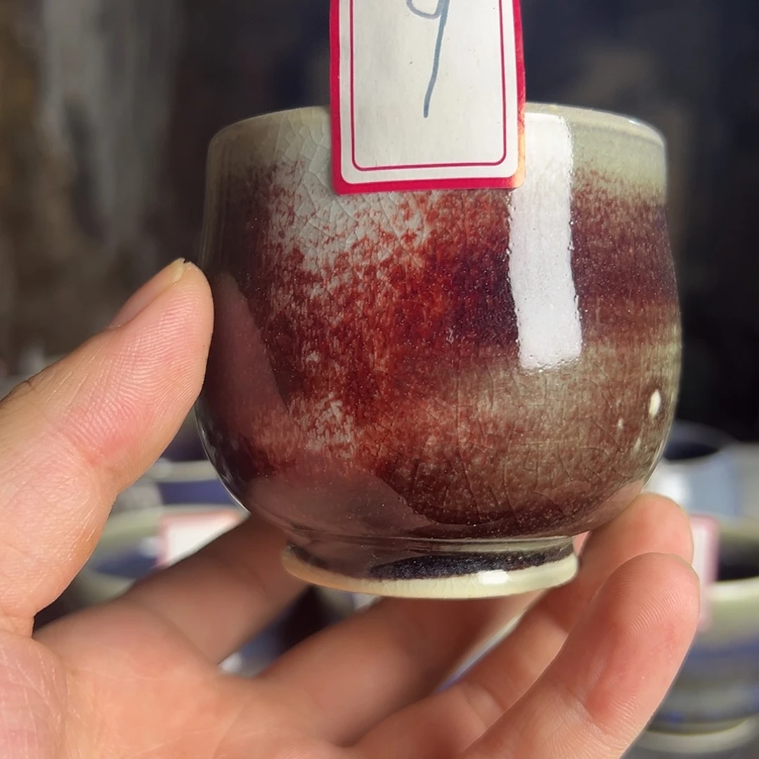 瑕品钧瓷拉坯炭烧主人杯