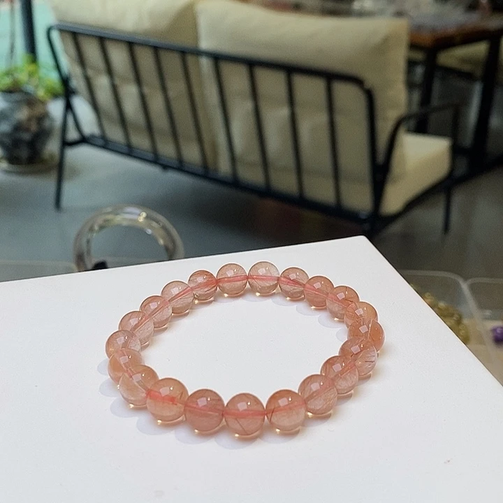 水晶手链未镶嵌手链红兔毛