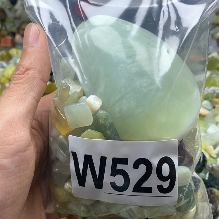 未镶嵌岫玉鱼缸石