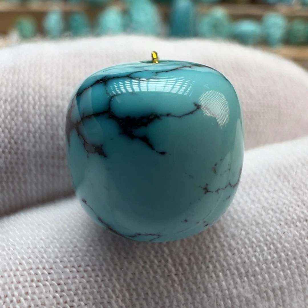 绿松石未镶嵌配饰12.9*12.2