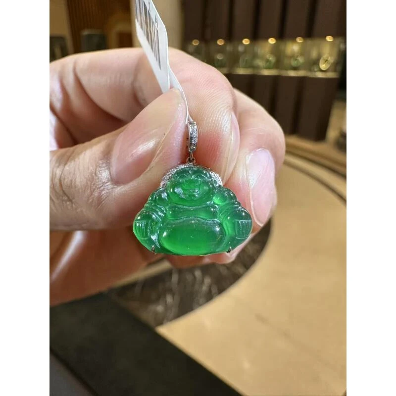 天然A货翡翠HJ08佛公吊坠多样性发一