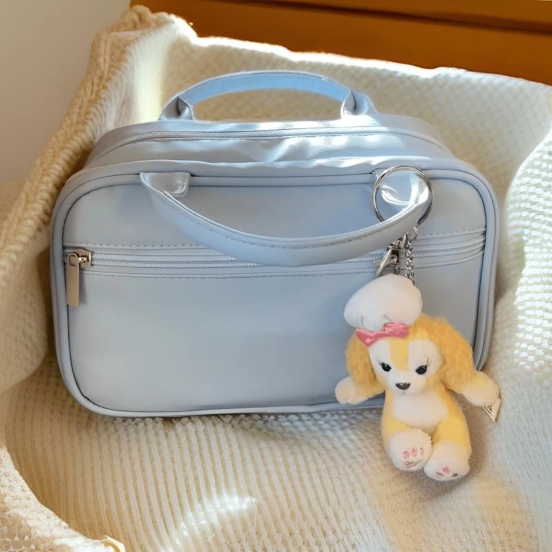 便携式女分区防水化妆包大容量可爱轻奢手提旅行化妆品收纳简约