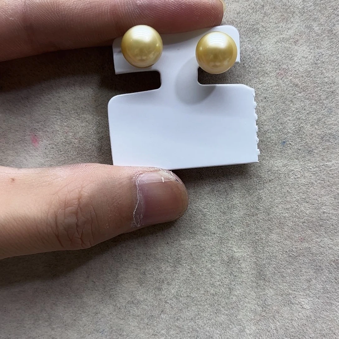 银S925镶嵌耳饰海水珍珠