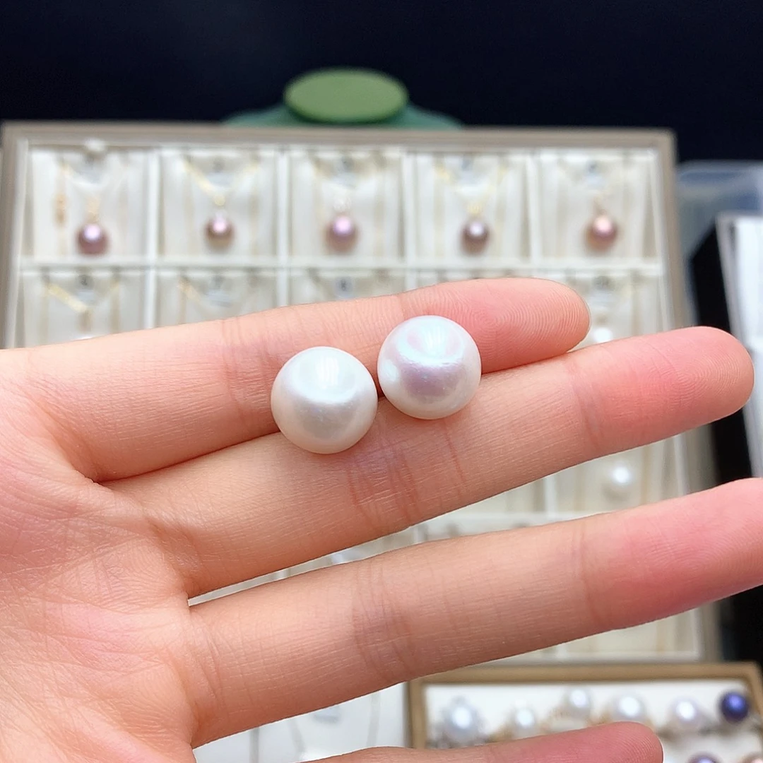 淡水珍珠银S925镶嵌颈饰