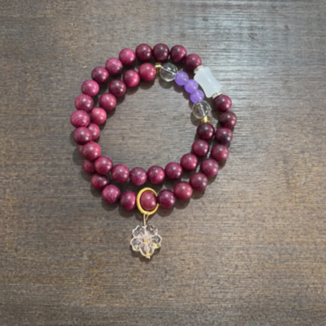 小叶紫檀双圈手串