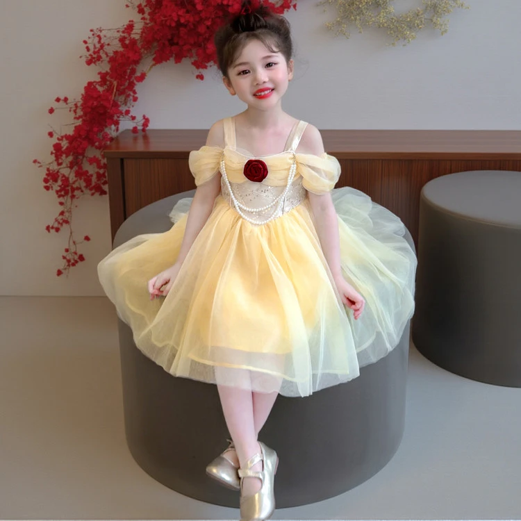 巴拉【断码】女童裙子夏季25款潮流慵懒百搭甜美运动韩版新款