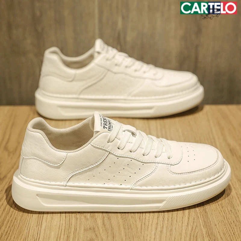 2025新款男士透气运动鞋爆款休闲板鞋轻质舒适百搭纯色白色网面款