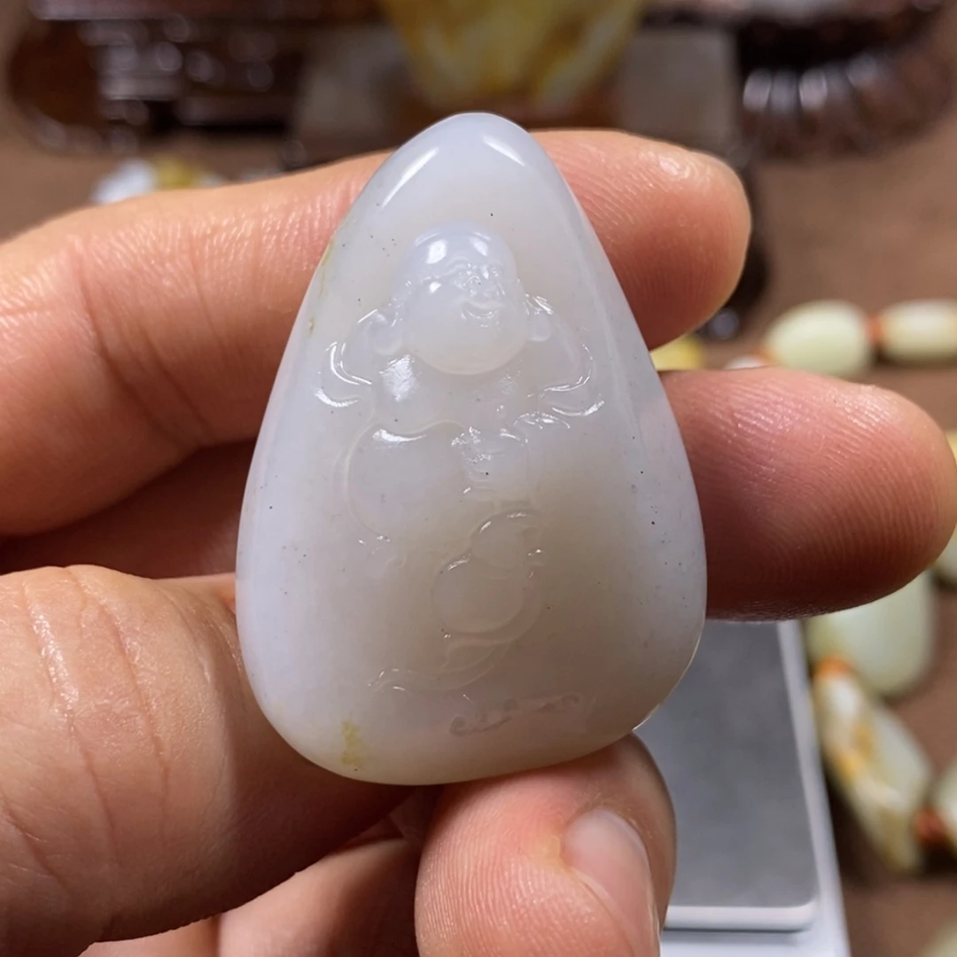 和田玉未镶嵌挂件