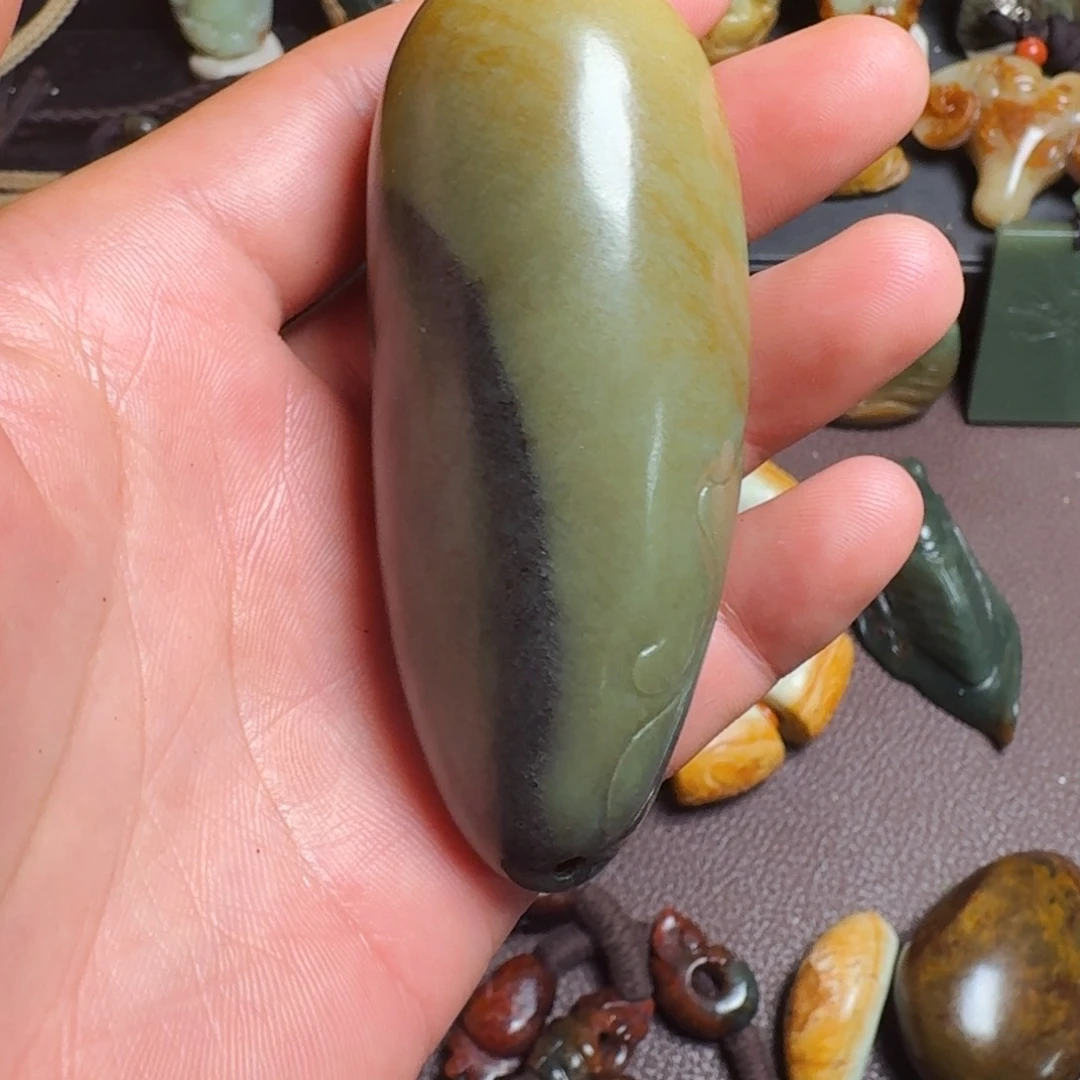 岫岩河磨玉（透闪石质玉）未镶嵌挂件