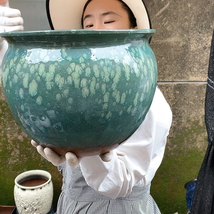 紫砂花盆正品口30高25