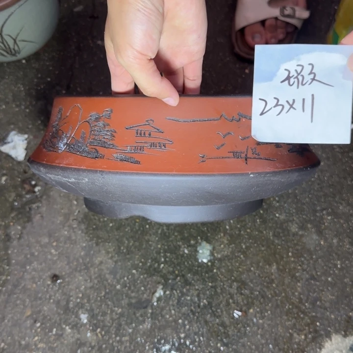 紫砂花盆特价商品