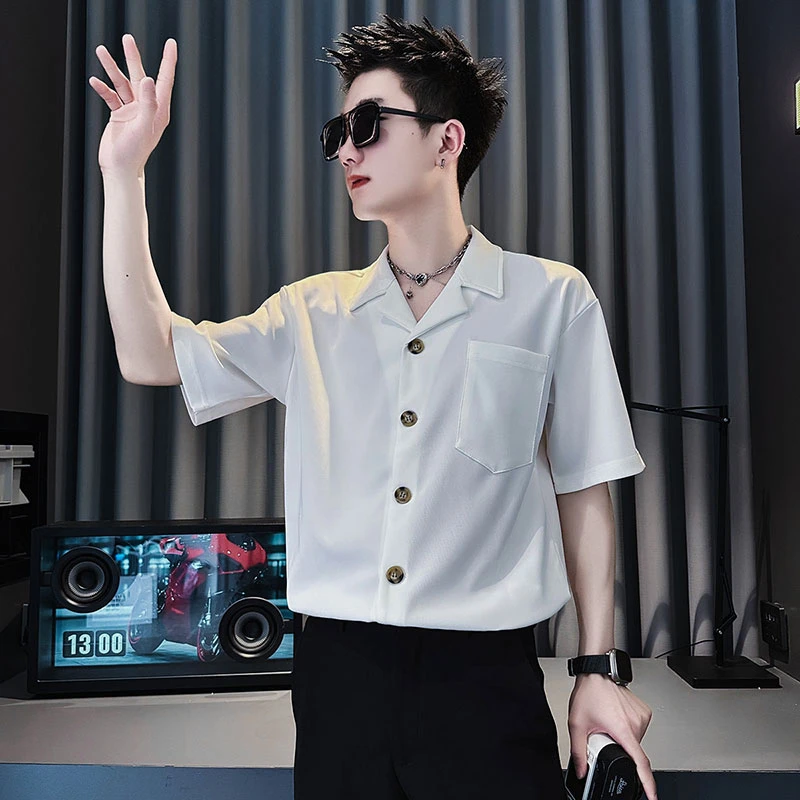 2025新款男士休闲百搭POLO衫韩系商务风简约短袖半袖夏季