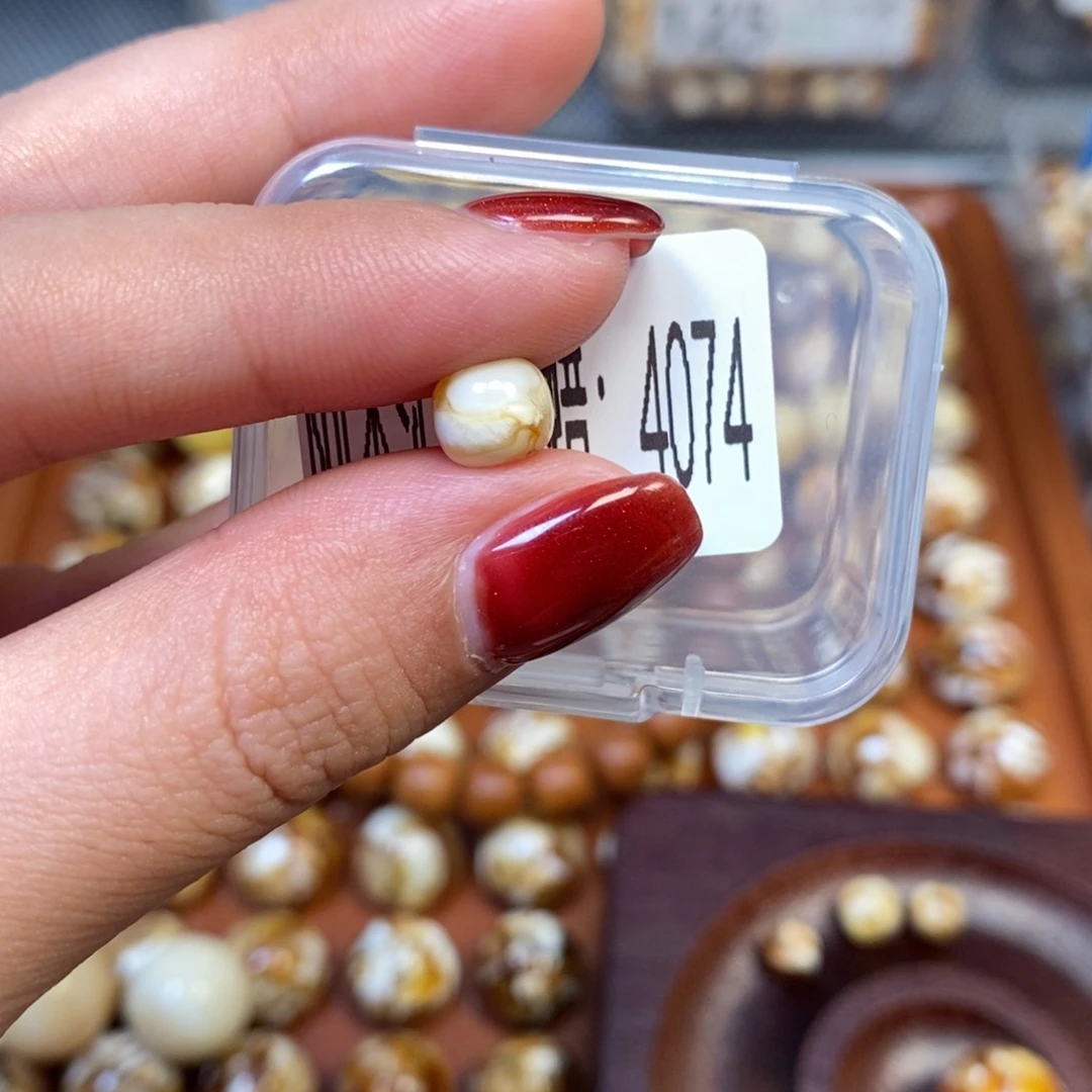 猴头核桃把件沁色圆珠老型4074