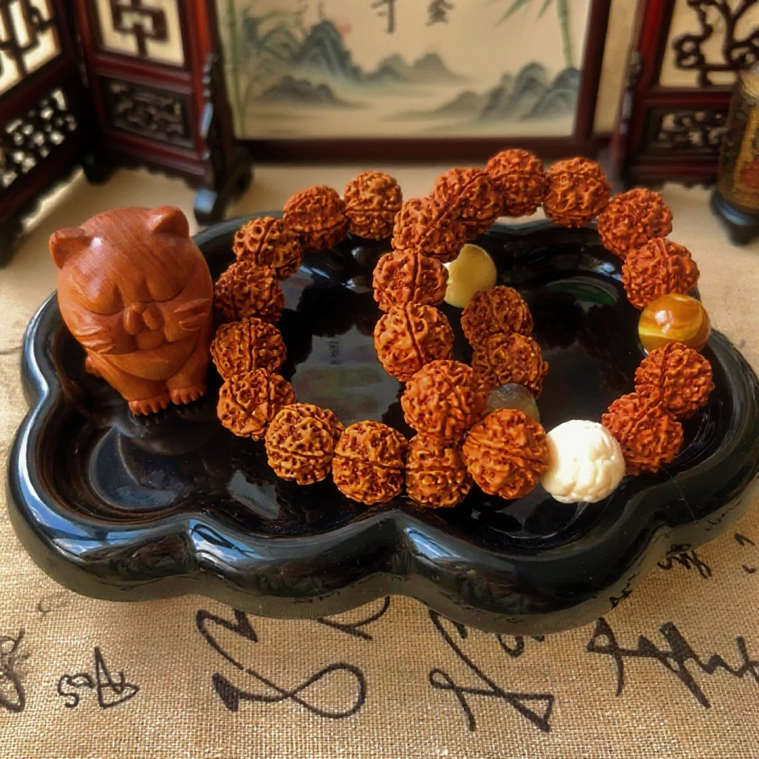 合金木质手链 天然设计款手串(直播间挑选4条)