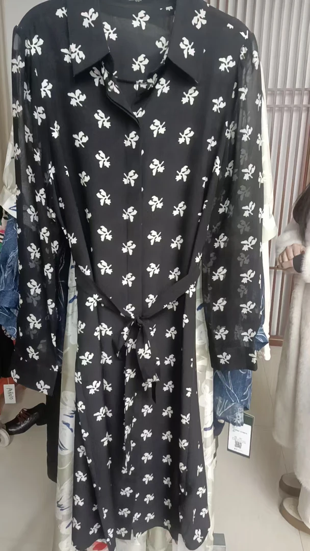 桑蚕丝连衣裙孤品T3189