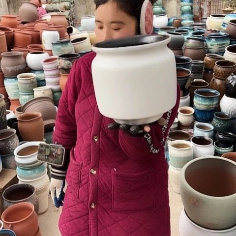 口21高22瑕疵盆子。