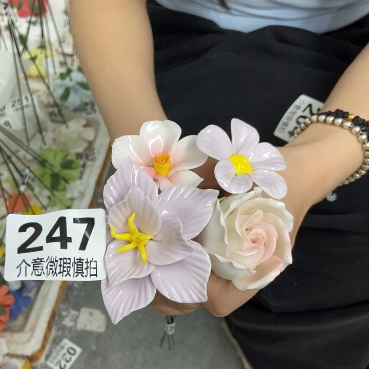 杯手工制作陶瓷花