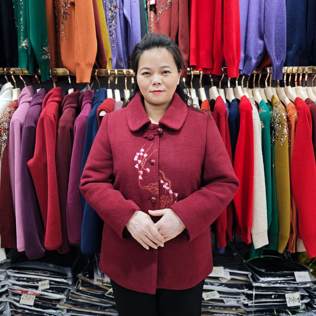 【相夫益子厚外套】加绒加厚双面中老年女装妈妈装厚外套5893