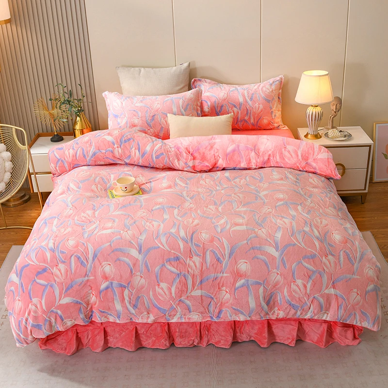 牛奶绒被套单件单人学生宿舍加绒双面绒无静电双人加厚毛毛绒被罩