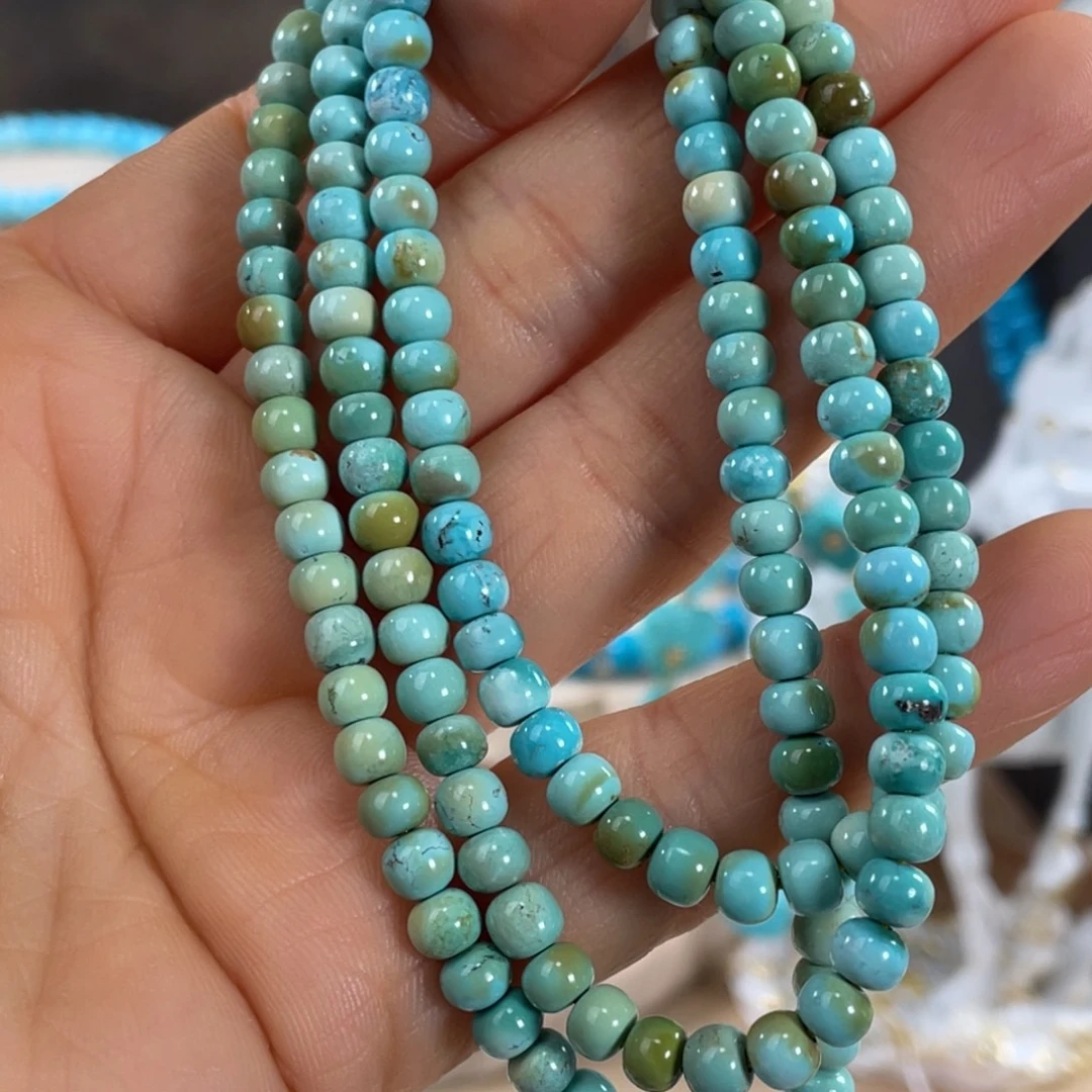 绿松石未镶嵌套链多彩108