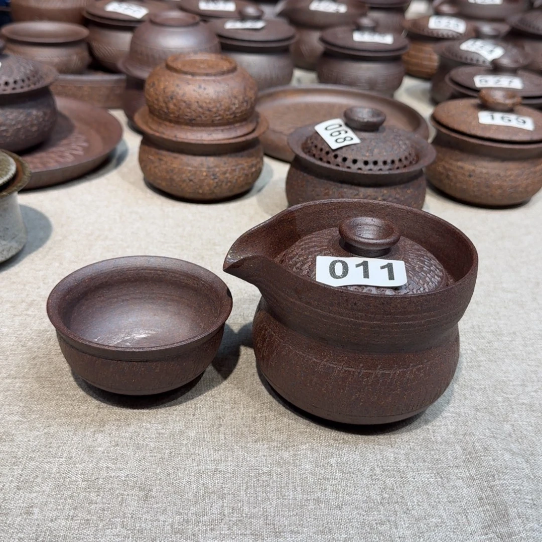 瓷粗瓷茶具素色盖碗