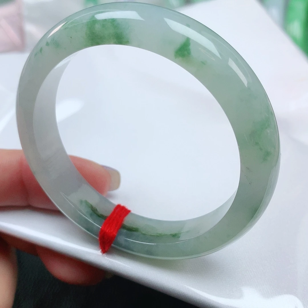 翡翠手镯未镶嵌正圈2723