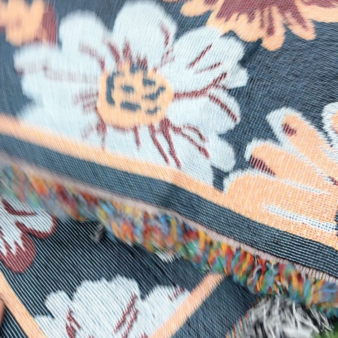 莫代尔纤维花花枕巾