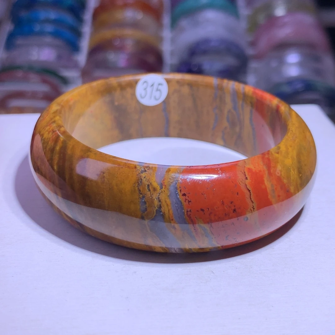 银S925镶嵌手镯水晶战国红