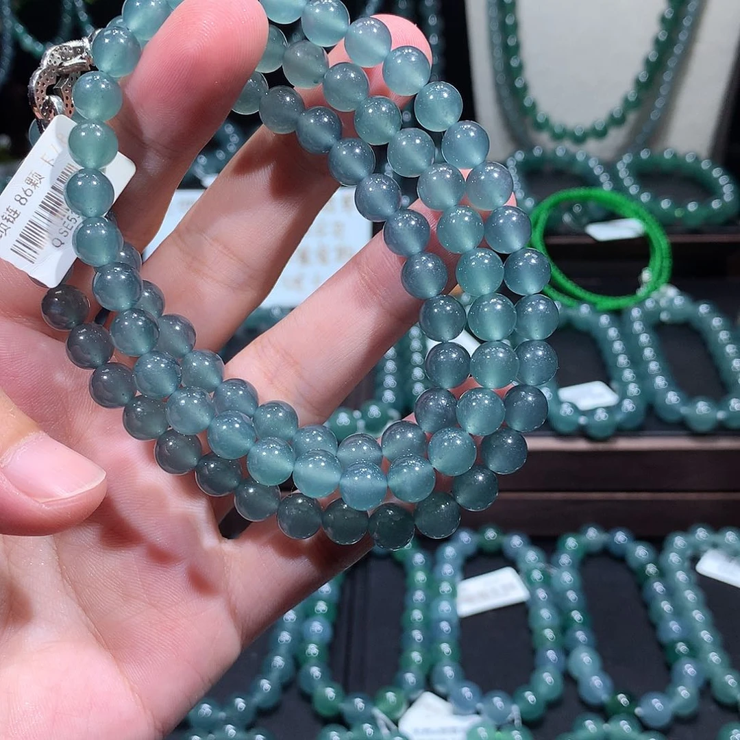 未镶嵌手链翡翠天然a货翡翠项链7.8