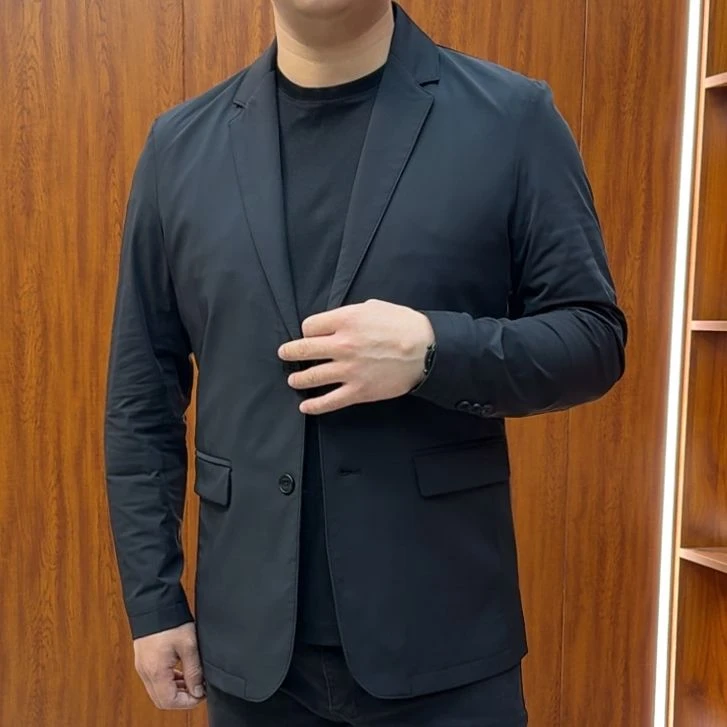 BUSINESS春季防晒轻薄透气简约轻奢男士商务西服外套