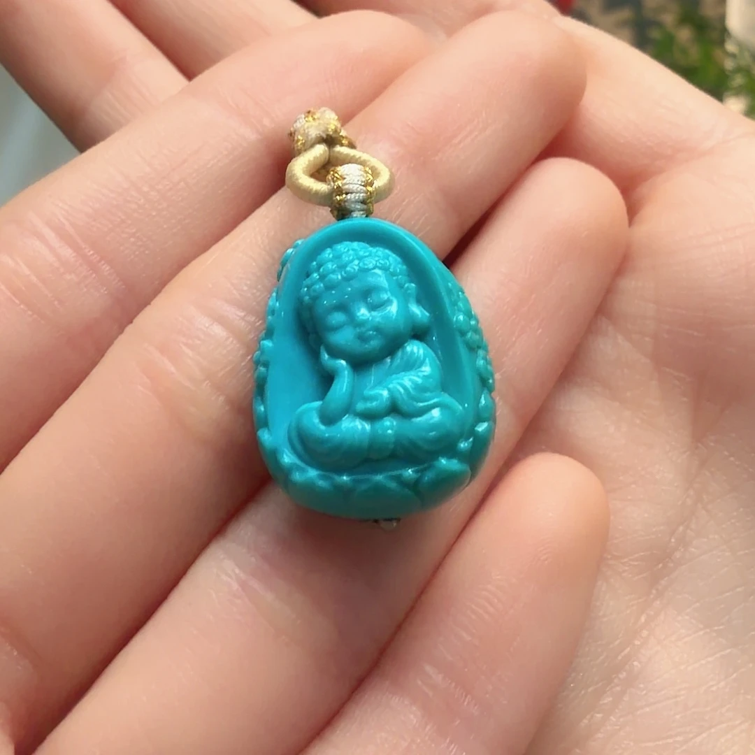 绿松石未镶嵌颈饰