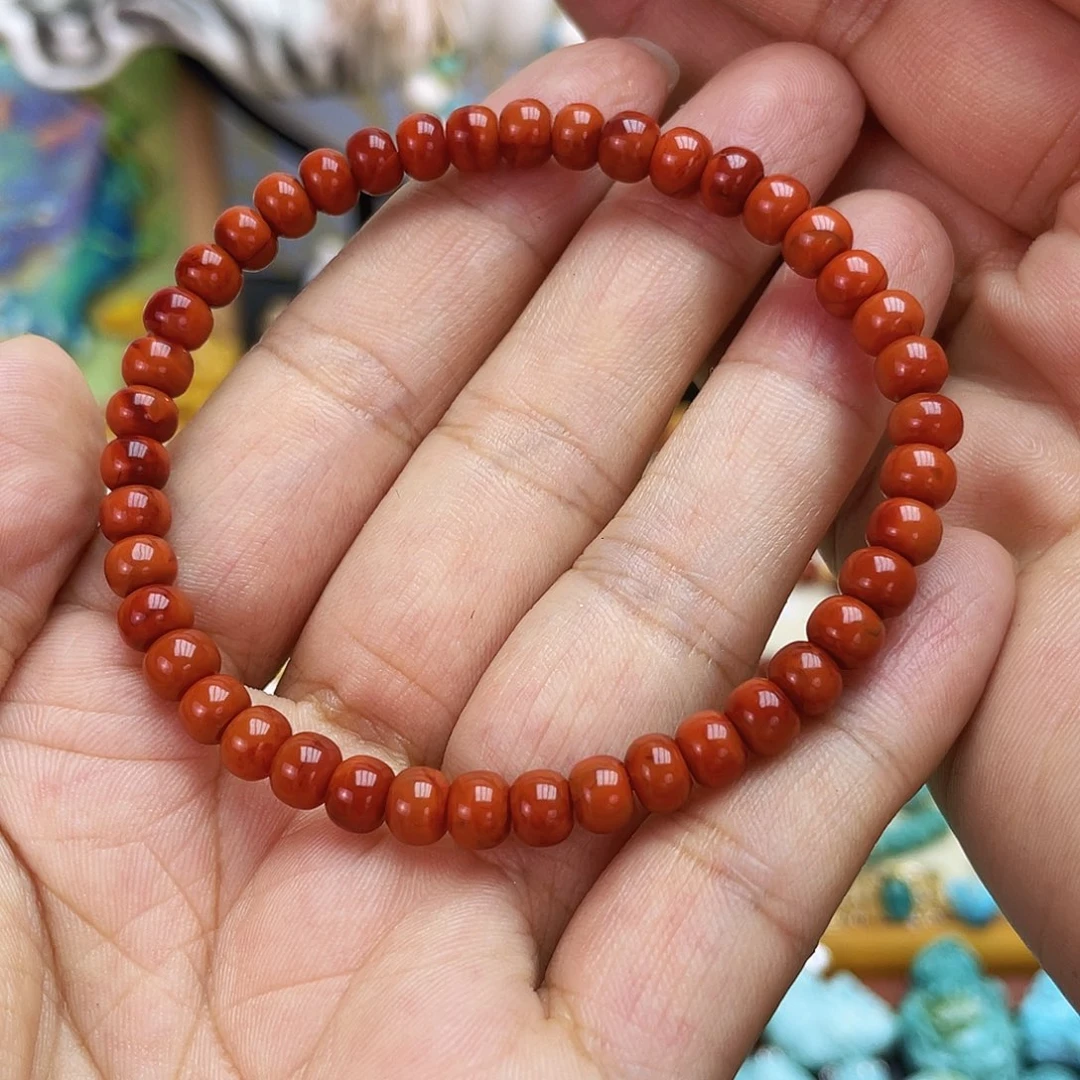 南红玛瑙未镶嵌手链