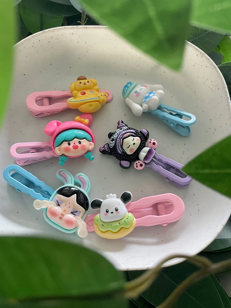 萌趣可爱耳边夹刘海夹卡通夏日甜美高颜值减龄耳边夹刘海夹发夹