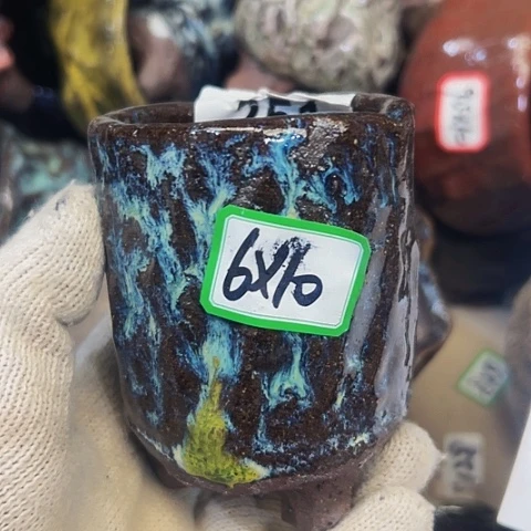 红陶粗陶花盆手工