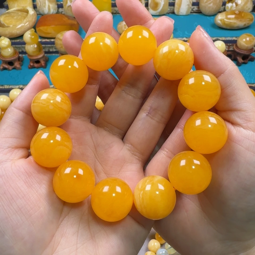 琥珀未镶嵌手链同料